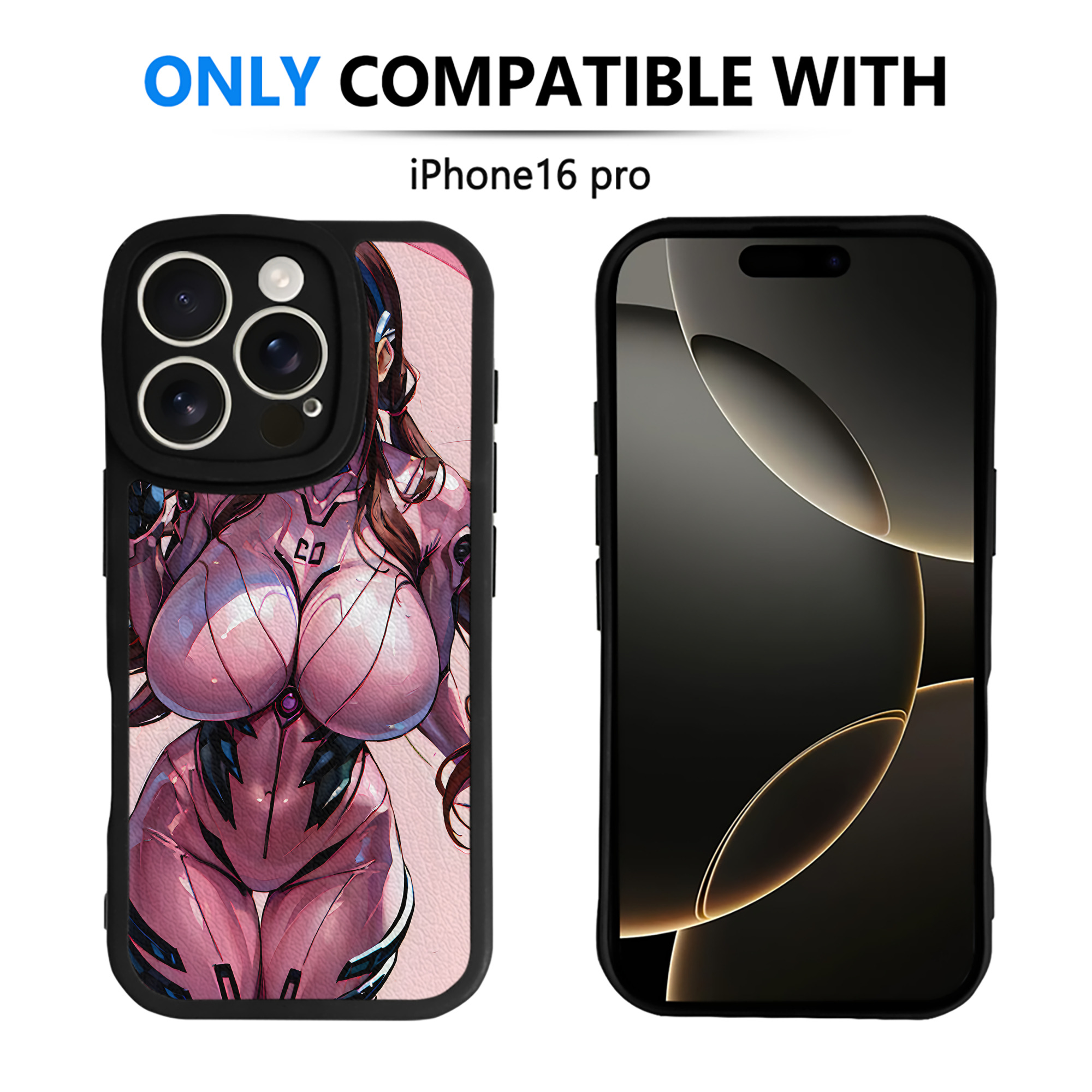 （画像用） EVA 新世紀エヴァンゲリオン 【iPhone 16シリーズ対応】シリコンスマホケース（レザー調） 材質：シリコン